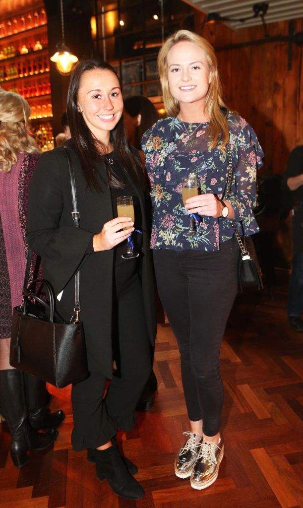 Pictured are Aisling Casey and Andrea Winckworth, as Dublin's newest bar and restaurant NoLIta officially opened its doors with a red carpet reception on Thursday night where guests included Al Porter, Doireann Garrihy, Sybil Mulcahy Sean Munsanje, Teodora Sutra and Irma Mali. Photograph: Leon Farrell / Photocall Ireland