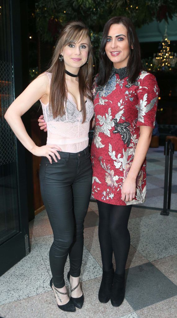 Pictured are Marie Claire Cassidy and Louise Regazzoli, as Dublin's newest bar and restaurant NoLIta officially opened its doors with a red carpet reception on Thursday night where guests included Al Porter, Doireann Garrihy, Sybil Mulcahy Sean Munsanje, Teodora Sutra and Irma Mali. Photograph: Leon Farrell / Photocall Ireland