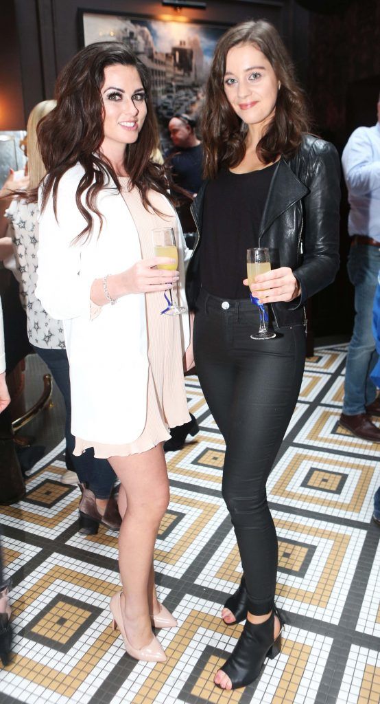 Pictured are Rachel McCahey and Lauren O'Hanlon, as Dublin's newest bar and restaurant NoLIta officially opened its doors with a red carpet reception on Thursday night where guests included Al Porter, Doireann Garrihy, Sybil Mulcahy Sean Munsanje, Teodora Sutra and Irma Mali. Photograph: Leon Farrell / Photocall Ireland