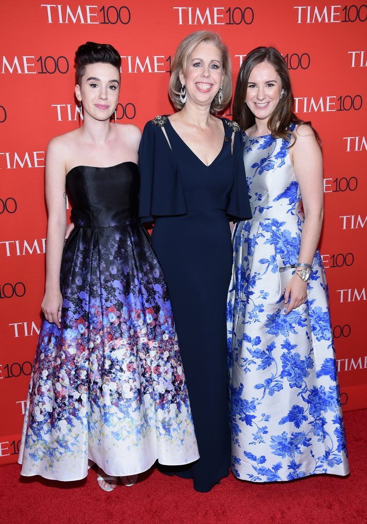 (L-R) Sharla May, Nancy Gibbs, and Galen May attend attends the 2017 Time 100 Gala at Jazz at Lincoln Center on April 25, 2017 in New York City.  (Photo by Dimitrios Kambouris/Getty Images for TIME)