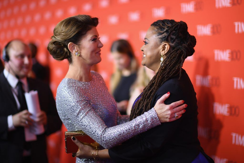 Journalist Norah O'Donnell (L) and Director Ava DuVernay attends the 2017 Time 100 Gala at Jazz at Lincoln Center on April 25, 2017 in New York City.  (Photo by Dimitrios Kambouris/Getty Images for TIME)