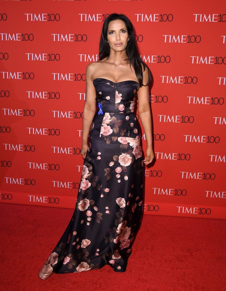 Padma Lakshmi attends the 2017 Time 100 Gala at Jazz at Lincoln Center on April 25, 2017 in New York City. (Photo by ANGELA WEISS/AFP/Getty Images)
