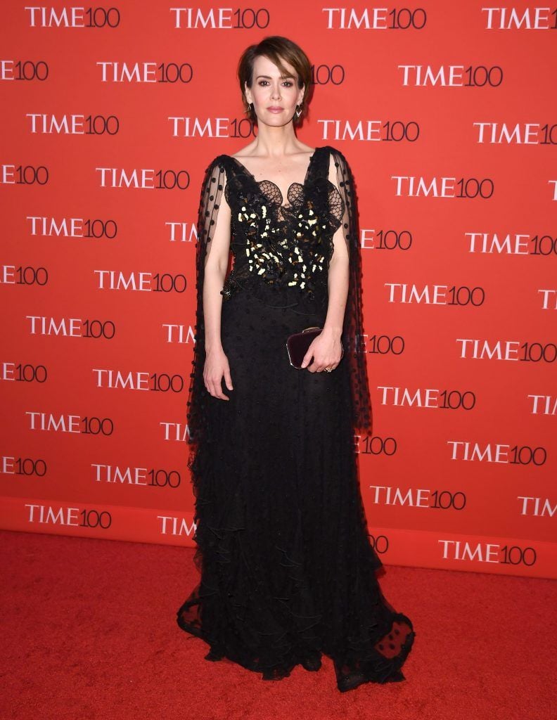 Sarah Paulson attends the 2017 Time 100 Gala at Jazz at Lincoln Center on April 25, 2017 in New York City. (Photo by ANGELA WEISS/AFP/Getty Images)