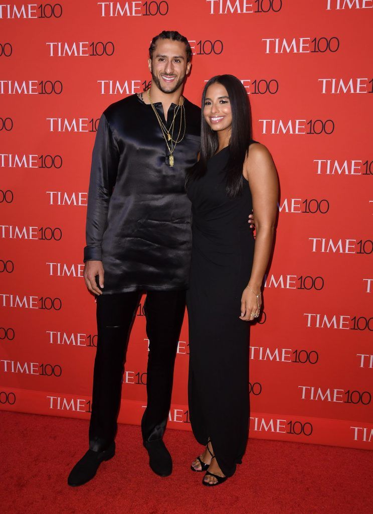 Colin Kaepernick (L) and Nessa attend the 2017 Time 100 Gala at Jazz at Lincoln Center on April 25, 2017 in New York City. (Photo by ANGELA WEISS/AFP/Getty Images)