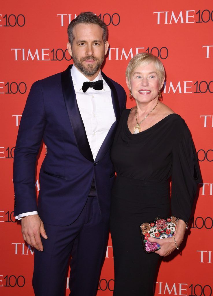 Actor Ryan Reynolds (L) and Tammy Reynolds attend the 2017 Time 100 Gala at Jazz at Lincoln Center on April 25, 2017 in New York City. (Photo by  ANGELA WEISS/AFP/Getty Images)