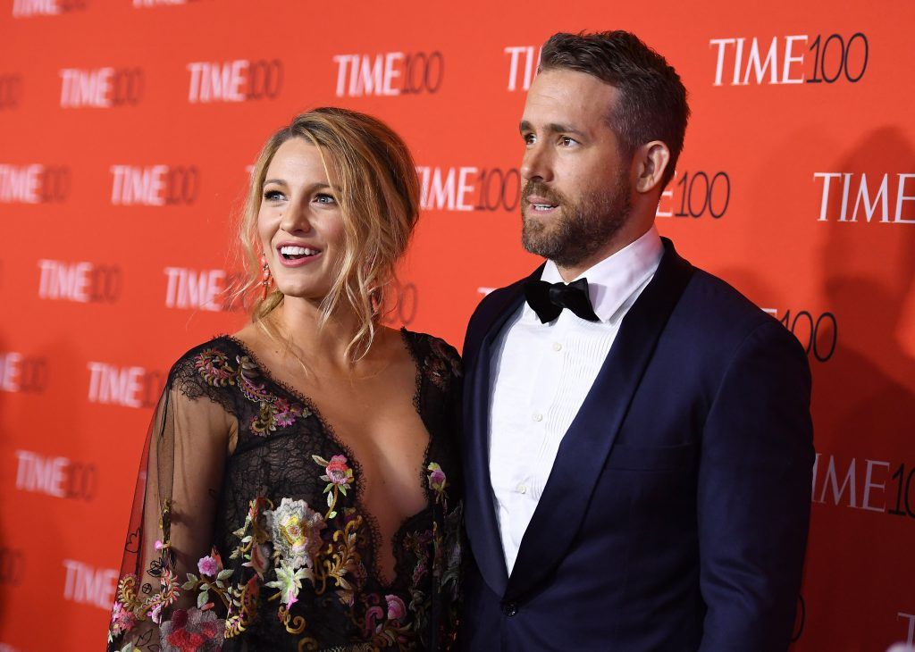Blake Lively and Ryan Reynolds attend the 2017 Time 100 Gala at Jazz at Lincoln Center on April 25, 2017 in New York City.   (Photo by ANGELA WEISS/AFP/Getty Images)