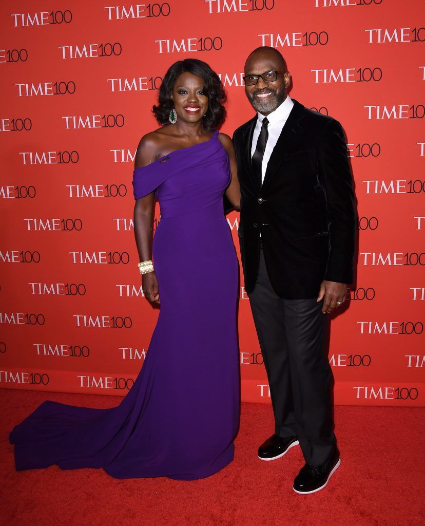 Viola Davis and Julius Tennon attend the 2017 Time 100 Gala at Jazz at Lincoln Center on April 25, 2017 in New York City. (Photo by ANGELA WEISS/AFP/Getty Images)