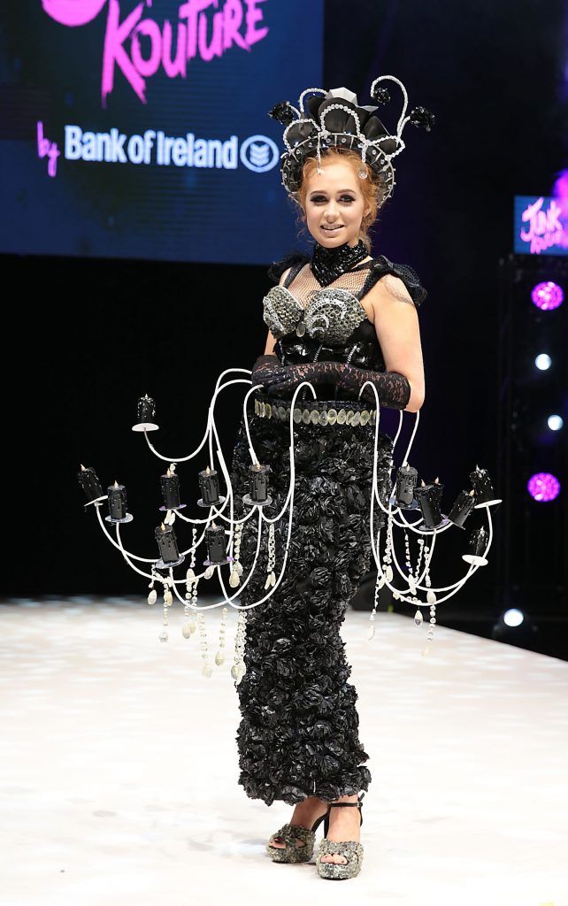 Eclipse - Emily Noonan - John The Baptist Community School pictured at the Bank of Ireland Junk Kouture Final at The 3 Arena, Dublin. Pic by Brian McEvoy