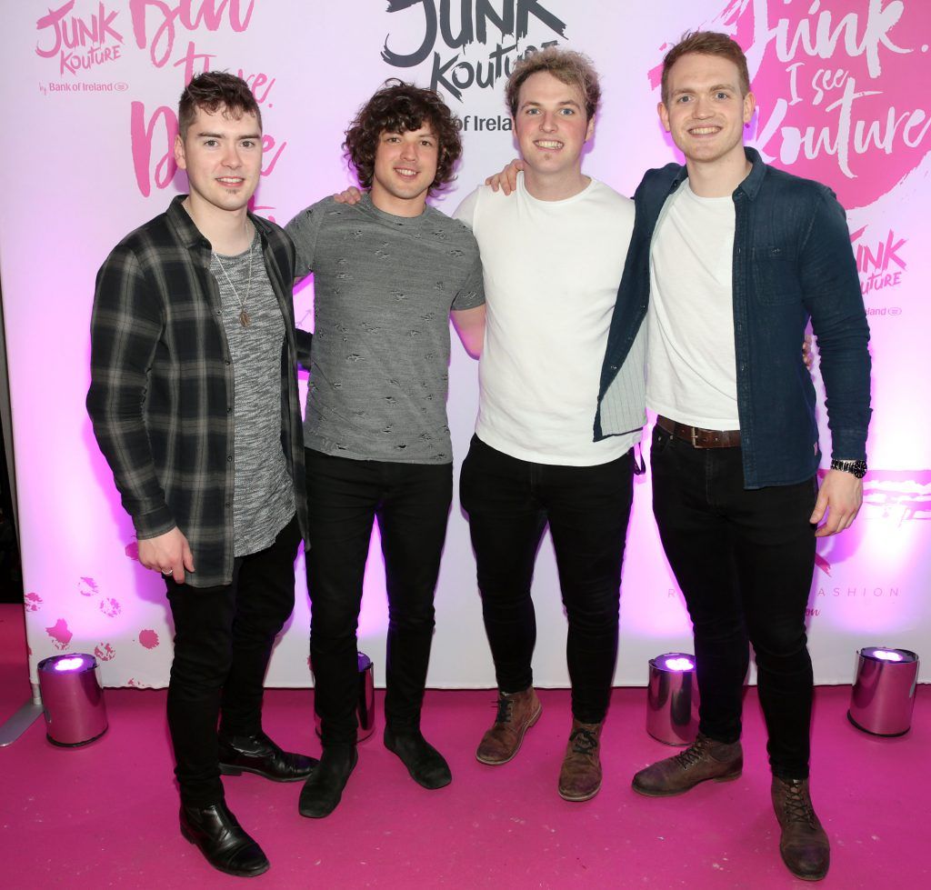 Music Group Seo Linn  pictured at the Bank of Ireland Junk Kouture Final at The 3 Arena, Dublin. Pic by Brian McEvoy