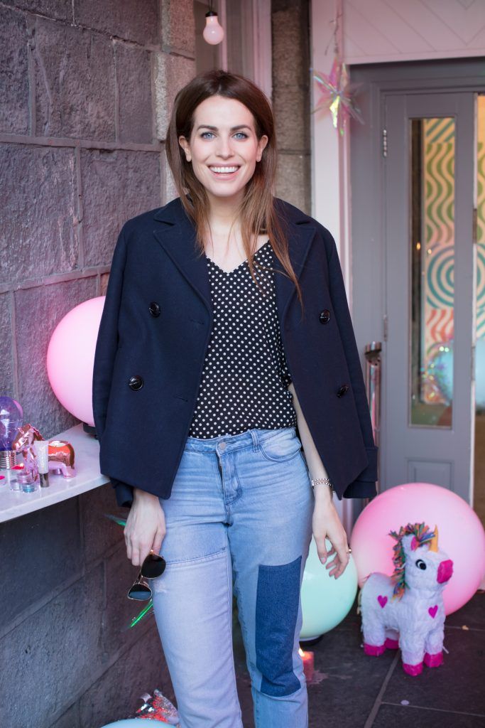 Holly White pictured at the launch of Penneys festival inspired 'Prism' cosmetics collection'in Urchin St. Stephen's Green. Photo: Anthony Woods