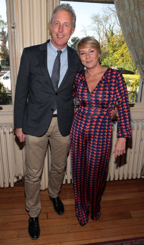 Tracey Piggott and Evan Arkwright pictured at the launch of the Killashee Irish Tatler Style Icon competition which will take place at The Curragh Tattersalls Irish Guineas Festival on Sunday 28th May 2017. Picture by Brian McEvoy