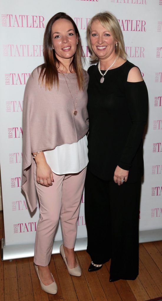 Rochelle Carroll and Anne Marie Sheridan pictured at the launch of the Killashee Irish Tatler Style Icon competition which will take place at The Curragh Tattersalls Irish Guineas Festival on Sunday 28th May 2017. Picture by Brian McEvoy