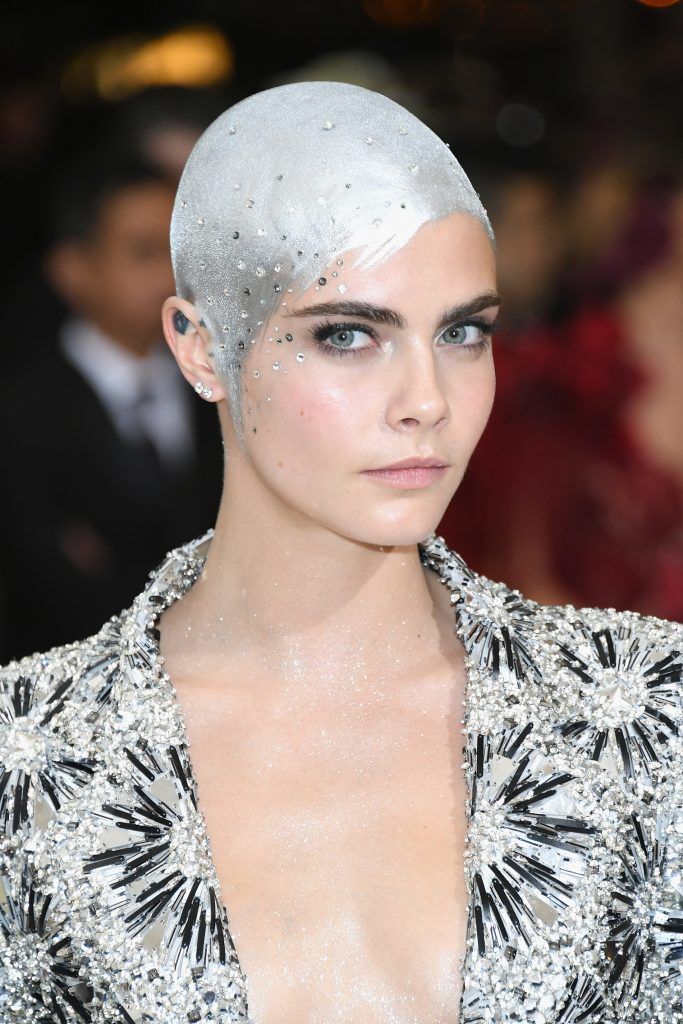 Cara Delevingne attends the "Rei Kawakubo/Comme des Garcons: Art Of The In-Between" Costume Institute Gala at Metropolitan Museum of Art on May 1, 2017 in New York City.  (Photo by Dia Dipasupil/Getty Images For Entertainment Weekly)