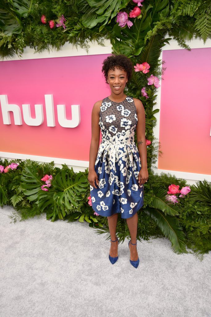 Actress Samira Wiley attends the Hulu Upfront Brunch at La Sirena Ristorante on May 3, 2017 in New York City.  (Photo by Bryan Bedder/Getty Images for Hulu)
