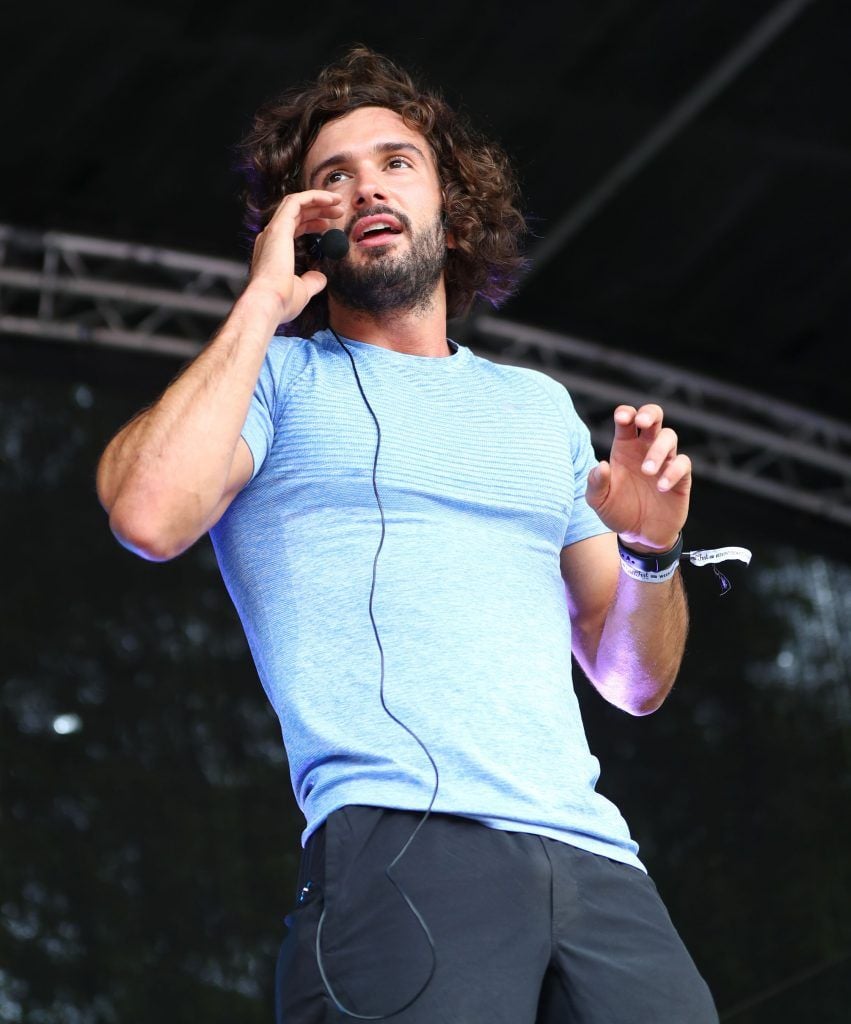 The Body Coach Joe Wicks on stage as over 5,000 people descended on Dublin's Herbert park for WellFest, Ireland's only health, wellness and fitness festival. Pic: Marc O'Sullivan