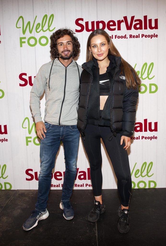 Body Coach, Joe Wicks and Roz Purcell were pictured at SuperValu's WellFood zone where they were showcasing their culinary skills at WellFest in Dublin's Herbert Park. Pic by Patrick O'Leary