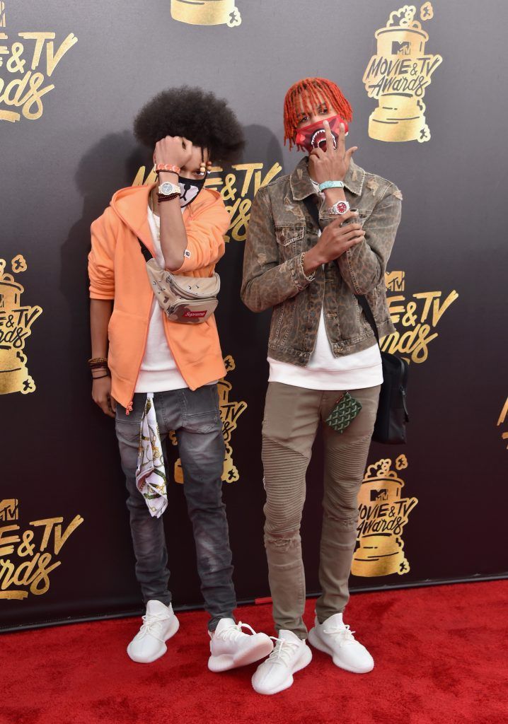 LOS ANGELES, CA - MAY 07:  Recording artists Ayo & Teo attend the 2017 MTV Movie And TV Awards at The Shrine Auditorium on May 7, 2017 in Los Angeles, California.  (Photo by Alberto E. Rodriguez/Getty Images)