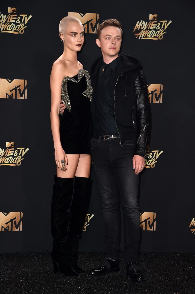 LOS ANGELES, CA - MAY 07:  Actors Cara Delevingne and Dane DeHaan attend the 2017 MTV Movie And TV Awards at The Shrine Auditorium on May 7, 2017 in Los Angeles, California.  (Photo by Alberto E. Rodriguez/Getty Images)