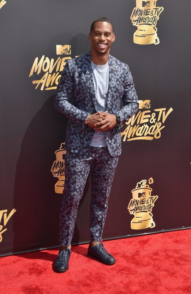 LOS ANGELES, CA - MAY 07:  NFL player Victor Cruz attends the 2017 MTV Movie And TV Awards at The Shrine Auditorium on May 7, 2017 in Los Angeles, California.  (Photo by Alberto E. Rodriguez/Getty Images)
