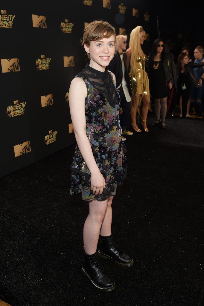 LOS ANGELES, CA - MAY 07:  Actor Sophia Lillis attends the 2017 MTV Movie And TV Awards at The Shrine Auditorium on May 7, 2017 in Los Angeles, California.  (Photo by Matt Winkelmeyer/Getty Images)