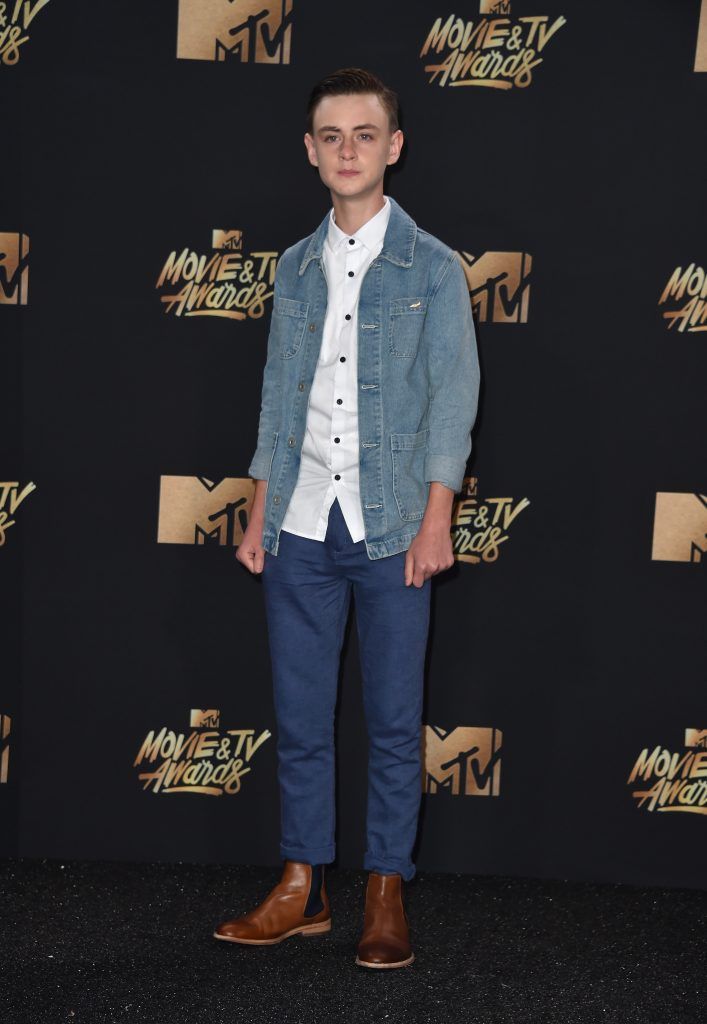 LOS ANGELES, CA - MAY 07:  Actor Jaeden Lieberher attends the 2017 MTV Movie And TV Awards at The Shrine Auditorium on May 7, 2017 in Los Angeles, California.  (Photo by Alberto E. Rodriguez/Getty Images)