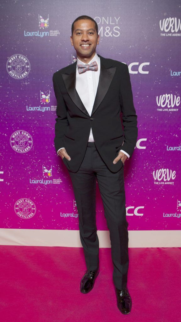 Sean Munsanje pictured at The LauraLynn Heroes Ball at The Intercontinental Hotel in Ballsbridge, Dublin to raise funds for LauraLynn Ireland's Children's Hospice. Picture: Peter Houlihan