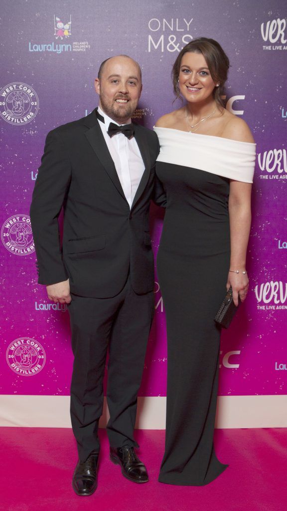 Liam O'Mara and Sarah Reilly pictured at The LauraLynn Heroes Ball at The Intercontinental Hotel in Ballsbridge, Dublin to raise funds for LauraLynn Ireland's Children's Hospice. Picture: Peter Houlihan