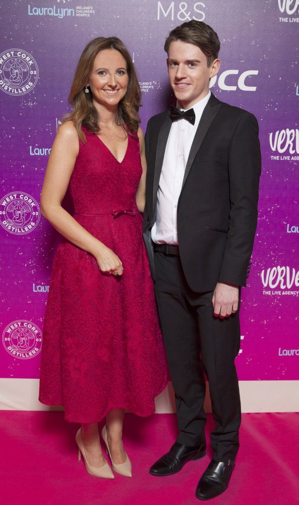 Sarah Lawlor and Graham Union pictured at The LauraLynn Heroes Ball at The Intercontinental Hotel in Ballsbridge, Dublin to raise funds for LauraLynn Ireland's Children's Hospice. Picture: Peter Houlihan