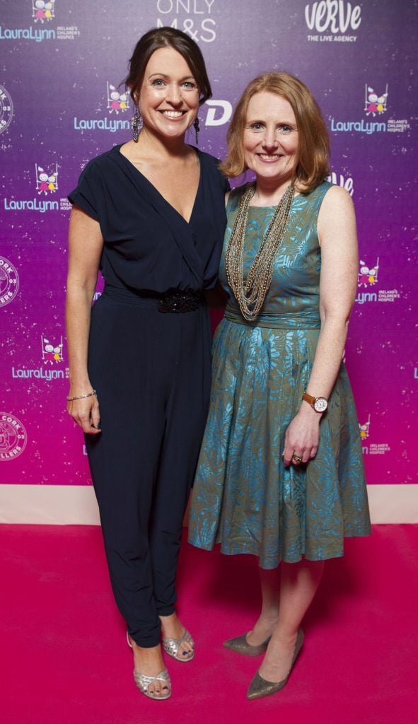 Sarah Meagher and Claire Shiels pictured at The LauraLynn Heroes Ball at The Intercontinental Hotel in Ballsbridge, Dublin to raise funds for LauraLynn Ireland's Children's Hospice. Picture: Peter Houlihan