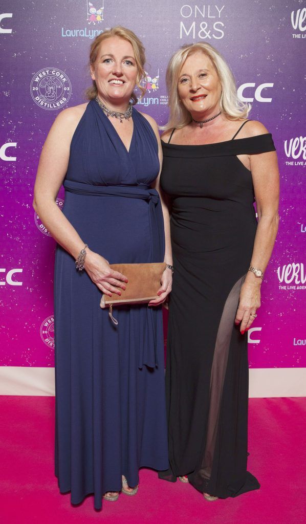 Aine Enright and Margaret McManus pictured at The LauraLynn Heroes Ball at The Intercontinental Hotel in Ballsbridge, Dublin to raise funds for LauraLynn Ireland's Children's Hospice. Picture: Peter Houlihan