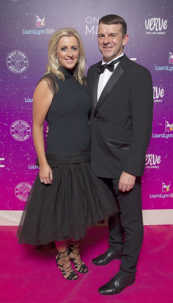 Áine Fitzgerald and James Fitzgerald pictured at The LauraLynn Heroes Ball at The Intercontinental Hotel in Ballsbridge, Dublin to raise funds for LauraLynn Ireland's Children's Hospice. Picture: Peter Houlihan