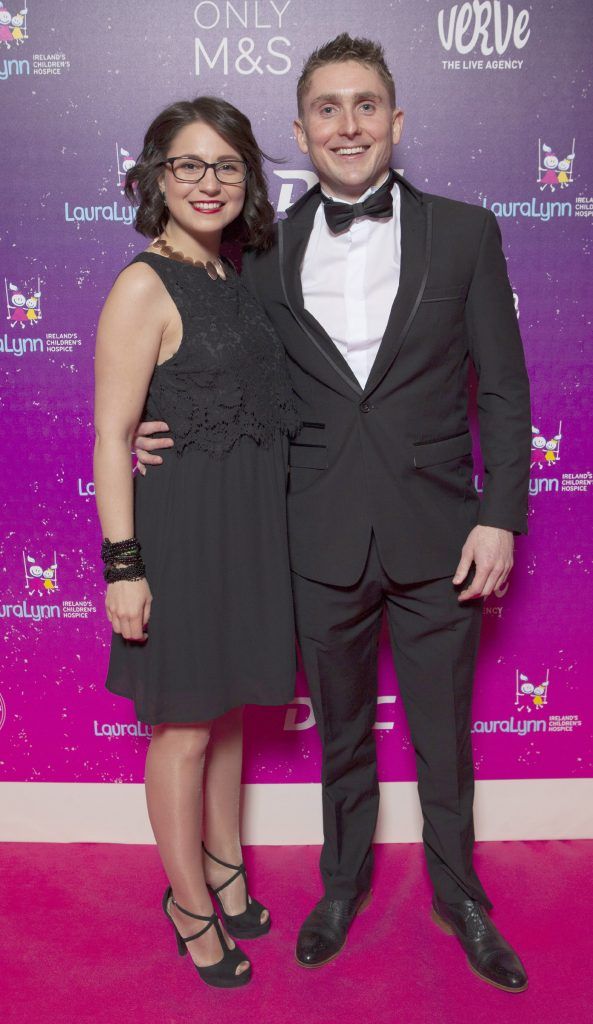 Ari Esteras and Mark Kiernan pictured at The LauraLynn Heroes Ball at The Intercontinental Hotel in Ballsbridge, Dublin to raise funds for LauraLynn Ireland's Children's Hospice. Picture: Peter Houlihan