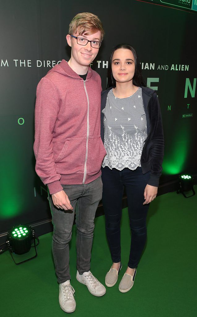 Stephen Connolly and Anna Fisher pictured at the special preview screening of Alien Covenant at Cineworld, Dublin. Picture by Brian McEvoy