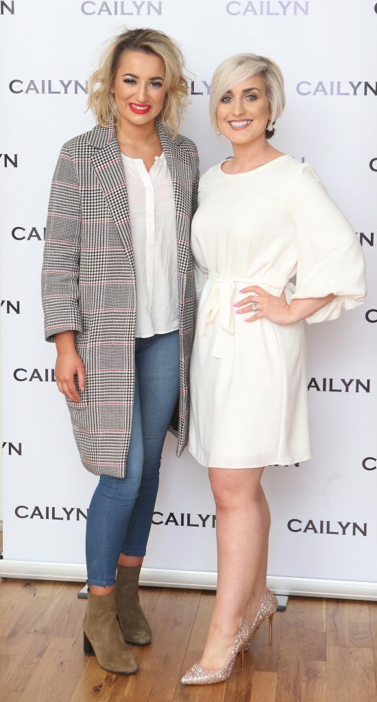 Charlene Flanagan and  Lucy Fitz pictured at the Cailyn beauty event and skincare launch in The Morrison Hotel, Dublin (10th May 2017). Photo: Leon Farrell/Photocall Ireland