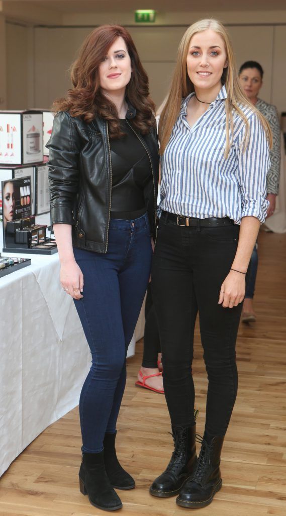 Aisling O Grady and Jane Dolton pictured at the Cailyn beauty event and skincare launch in The Morrison Hotel, Dublin (10th May 2017). Photo: Leon Farrell/Photocall Ireland