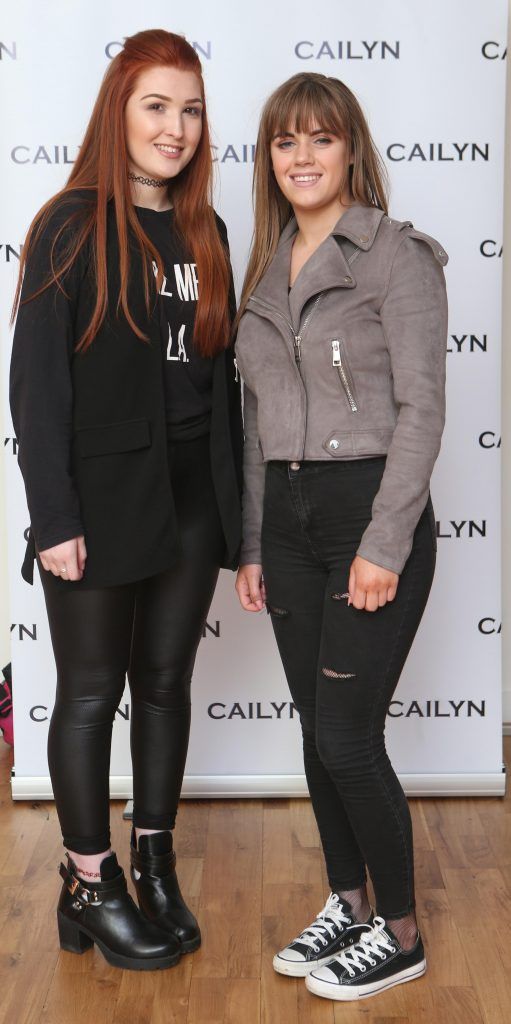 Amy McNamara and  Julie Donoher pictured at the Cailyn beauty event and skincare launch in The Morrison Hotel, Dublin (10th May 2017). Photo: Leon Farrell/Photocall Ireland