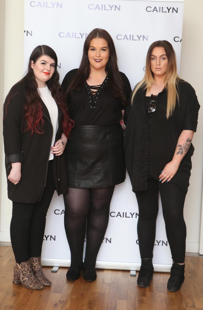 Bella Carr, Gen Morris and Rachel Coffey   pictured at the Cailyn beauty event and skincare launch in The Morrison Hotel, Dublin (10th May 2017). Photo: Leon Farrell/Photocall Ireland