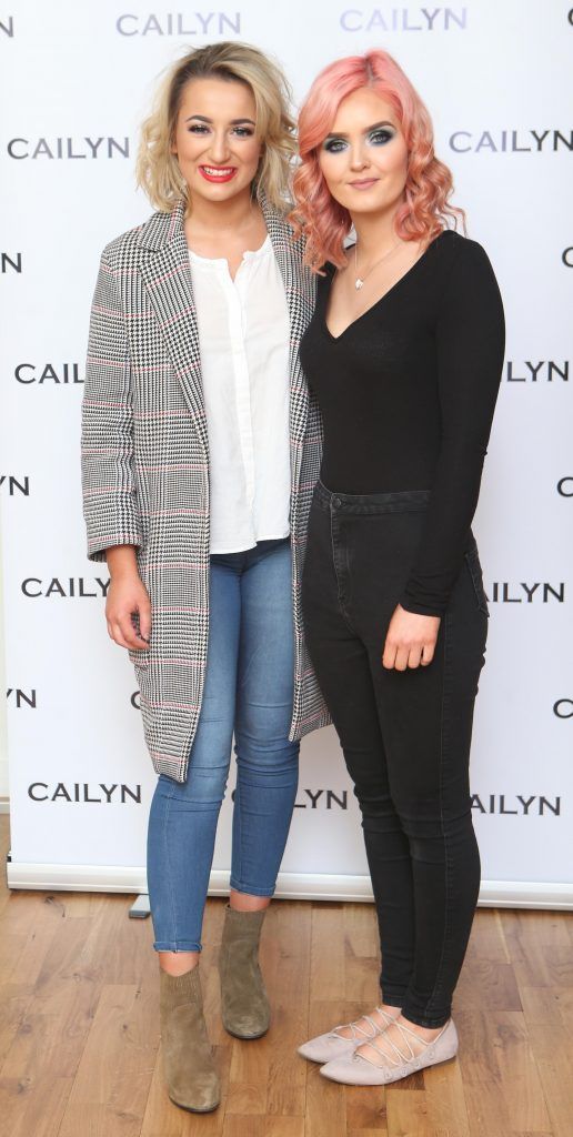 Lucy Fitz and Lauren Clear pictured at the Cailyn beauty event and skincare launch in The Morrison Hotel, Dublin (10th May 2017). Photo: Leon Farrell/Photocall Ireland
