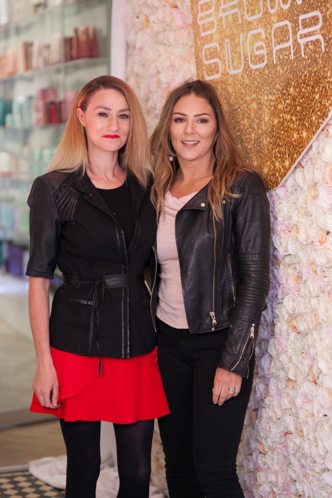 Claire O'Keeffe & Helen Sherwin Murray pictured at Brown Sugar's 2017 Summer Showcase in conjunction with the Smart Blondes Use Smartbond initiative. The event took place in Brown Sugar, No 50 South William Street, on Tuesday 9th May 2017. Photographer: Konrad Kubic