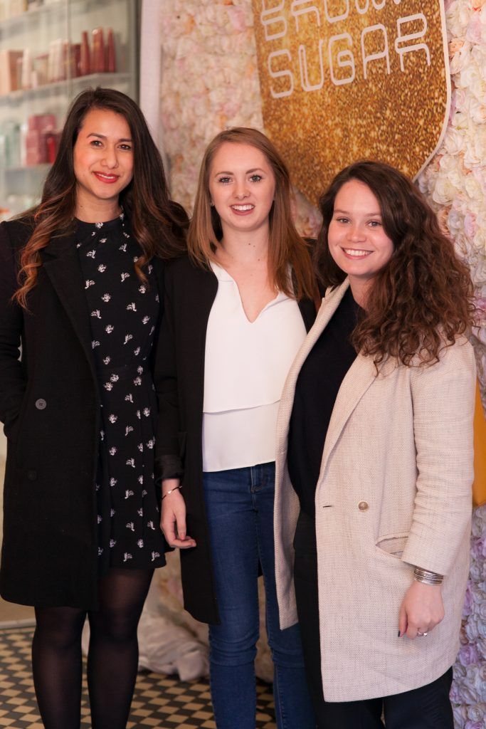 Yolanda Zaw, Alison Ring & Aoife Ryan Christensen from EVOKE pictured at Brown Sugar's 2017 Summer Showcase in conjunction with the Smart Blondes Use Smartbond initiative. The event took place in Brown Sugar, No 50 South William Street, on Tuesday 9th May 2017. Photographer: Konrad Kubic
