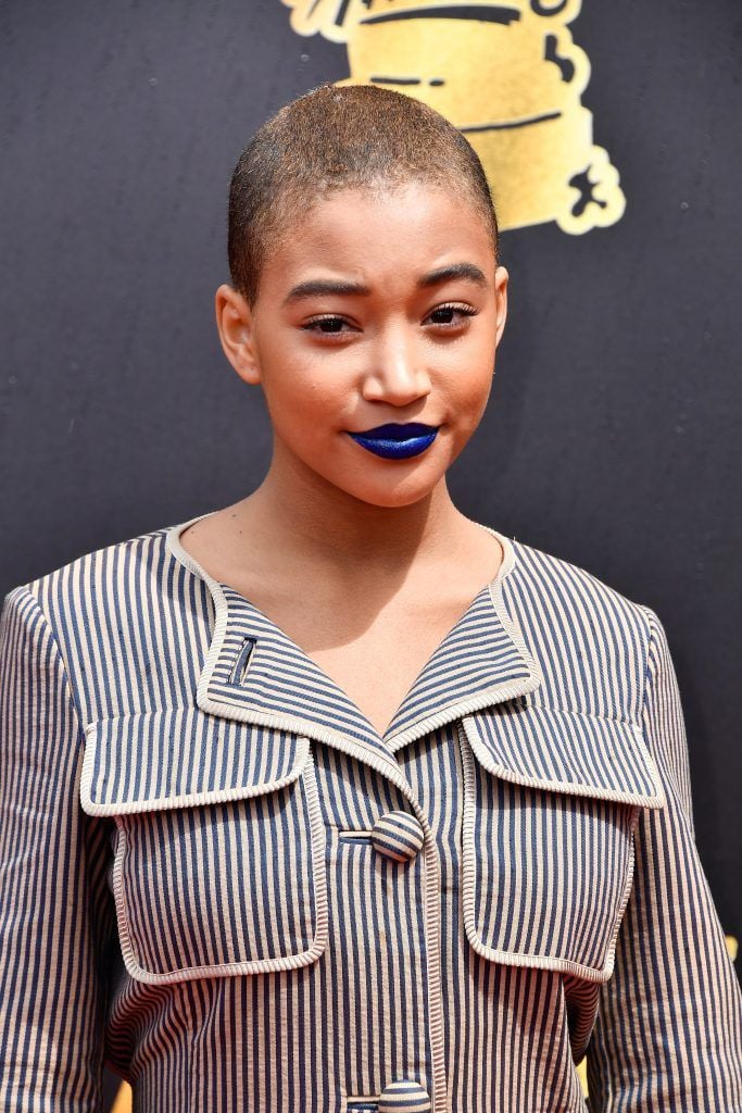 Actor Amandla Stenberg attends the 2017 MTV Movie And TV Awards at The Shrine Auditorium on May 7, 2017 in Los Angeles, California.  (Photo by Frazer Harrison/Getty Images)