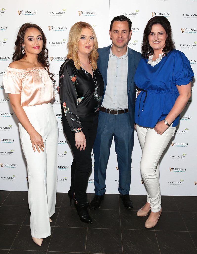 Andrea Ethel, Lynne Courtney, Adrian Fennell and Michelle Corbett pictured at the launch of the world's first Guinness Export House at The Loop, Terminal 2, Dublin Airport. Picture: Brian McEvoy