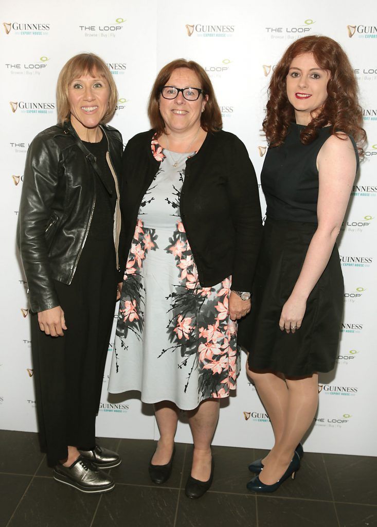 Tracey Jordan, Deirdre O Carroll and Ann Marie Duffy pictured at the launch of the world's first Guinness Export House at The Loop, Terminal 2, Dublin Airport. Picture: Brian McEvoy