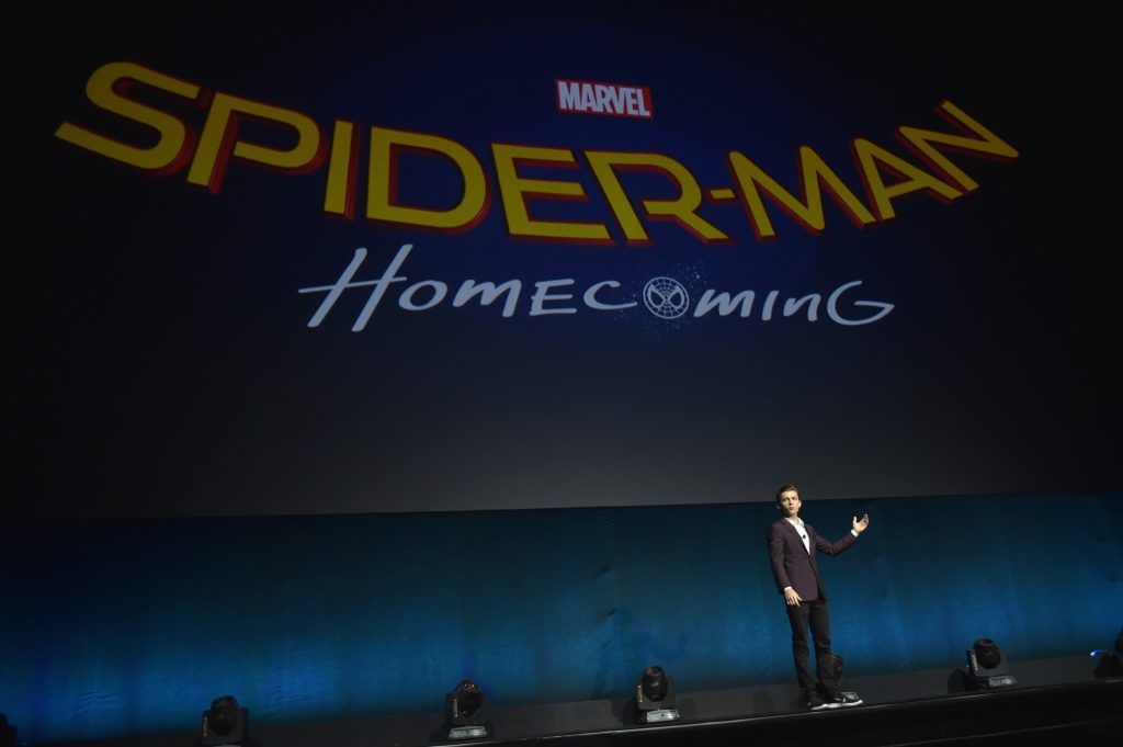 Tom Holland speaks onstage during CinemaCon 2016 An Evening with Sony Pictures Entertainment: Celebrating the Summer of 2016 and Beyond (Photo by Alberto E. Rodriguez/Getty Images for CinemaCon)