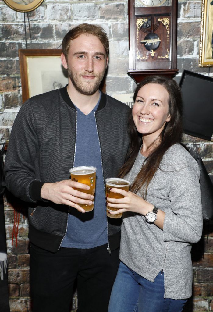 Brendan Sutton and Tracey Dolan at the launch of START Bold END Bold at Dame Lane-photo Kieran Harnett