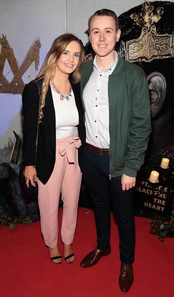 Sarah Halpin and Conor McDonagh pictured at the Irish Premiere Screening of King Arthur: Legend of the Sword at the Savoy Cinema on O'Connell Street, Dublin. Picture: Brian McEvoy