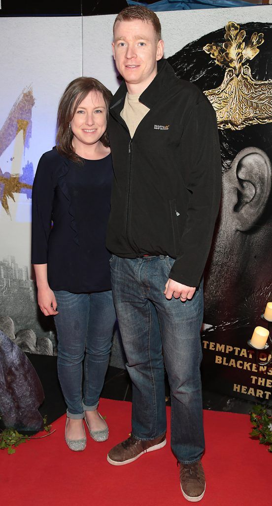 Louise Fitzgibbon and Denis Fitzgibbon  pictured at the Irish Premiere Screening of King Arthur: Legend of the Sword at the Savoy Cinema on O'Connell Street, Dublin. Picture: Brian McEvoy