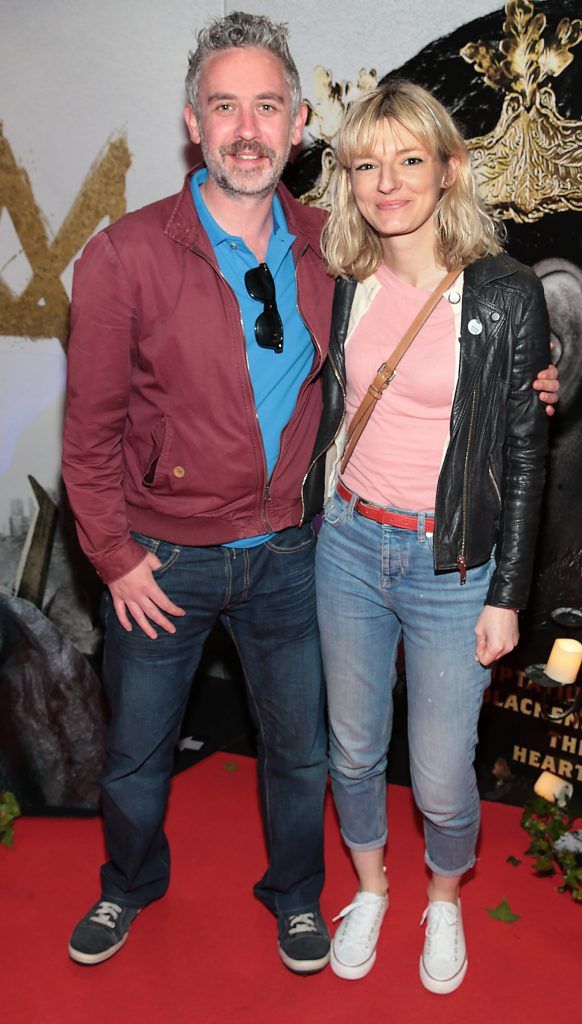Paul Halpin and Emily Elbhinstore pictured at the Irish Premiere Screening of King Arthur: Legend of the Sword at the Savoy Cinema on O'Connell Street, Dublin. Picture: Brian McEvoy