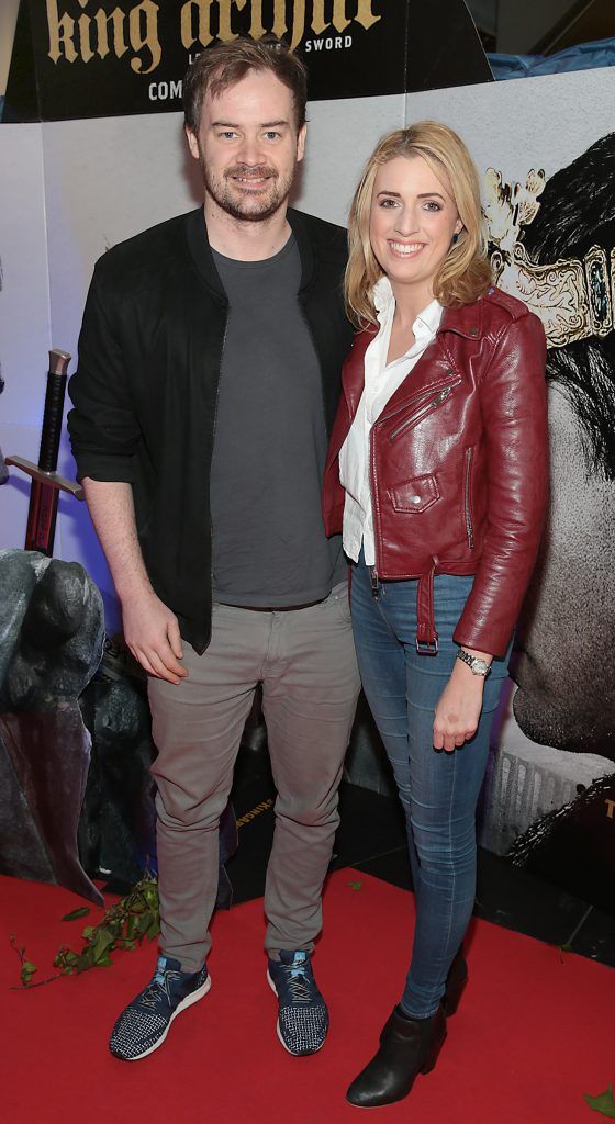 Cormac Moore and Therese Ryan pictured at the Irish Premiere Screening of King Arthur: Legend of the Sword at the Savoy Cinema on O'Connell Street, Dublin. Picture: Brian McEvoy