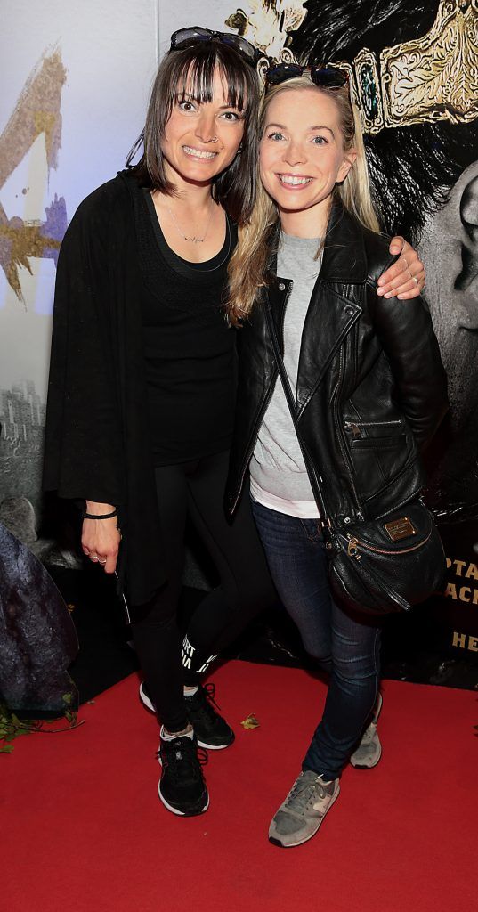 Mitzi Miculinic and Suzanne Murray pictured at the Irish Premiere Screening of King Arthur: Legend of the Sword at the Savoy Cinema on O'Connell Street, Dublin. Picture: Brian McEvoy